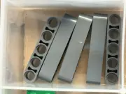 LEGO Parts - Dark Bluish Gray Technic, Liftarm Thick 1 x 5 - No 32316 - QTY 5