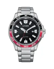 Citizen Eco-Drive AW1527-86E Black Dial Grey Stainless Steel Mens Watch
