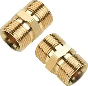 M22 15mm To M22 15mm Garden Hose Fittings And Pressure Washer Male To Male Quick Connect Adapters Bib Garden Hose Thread Male To Female Adapters 2 pieces
