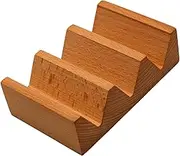 Generic Wood Sushi Tacos Holder Display Stand Serving Tray Sushi Hand Roll Holder for Table Centerpiece, 7cm Width