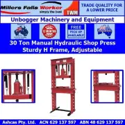 TWM Millers Falls 30 Ton Hydraulic Shop Press