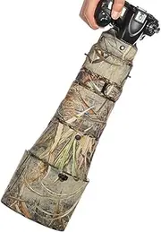 CHASING BIRDS Camouflage Waterproof Lens Coat for Nikon AF-S 400mm F2.8 E FL ED VR Rainproof Lens Protective Cover (Reed Camouflage, with FTZ-II)