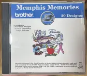 brother Memphis Memories 20 Designs Embroideery Floppy Disk - NEW!