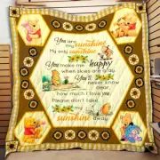 Winnie The Pooh You're My Sunshine My Only Sunshine Mother's Day SOFA BLANKET