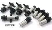 5 Basic Steel Tattoo Machine Binding Post Sets Complete Washers Screws Forward