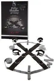 Fifty Shades Keep Still Over The Bed Cross Restraint Kit With Blindfold