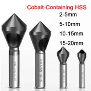 HSS Chamfer Deburring Crosshole TiAIN Drill Bit Metal Tool Cutting Countersink