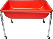 Children's Factory Large Sensory Table-24 h, Plastic Alloy Steel, Red, Single Basin-24 H