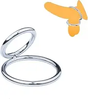 RTNPKLA SM stainless steel cock ring double cock ring metal glans ring penis/testicles scrotum ring sex toy for men
