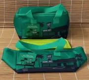 2 Trader Joe's Mini Insulated Bag Green FREE one resuable state shopping bag