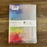 MacBook Air 13” 2018-2020 rainbow splatter design hardshell case
