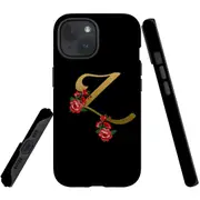 For iPhone 15 Case, Shielding Cover, Embellished Letter Z