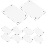 ERINGOGO Double-sided Mini Magnetic Photo Frames for Fridge 12pcs Acrylic Picture Holders Magnets