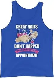 [Teegarb Letter Blanket] Humorous Nails Don't Happen Manicuring Manicure Enthusiast Novelty Cosmetician 6 True Royal