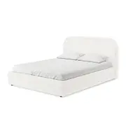 Calix Boucle Bed Frame - Cream White