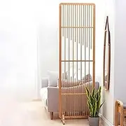 Portable Privacy Screen for Office, Bamboo Room Divider Privacy Panel, Freestanding Wall Divider, Room Screen Partition, Multi Functional Blocking Grille(72CM/28.3IN)