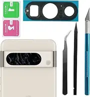 Pixel 8 Pro Back Rear Camera Lens Glass Replacement for Google Pixel 8Pro Rear Camera Glass with Pre-Installed Adhesive and Reparing Toolkits