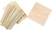 SHINEOFI 1 Set Clay Drying Table Cake Doll Stand Cuticle Cartoon Model Holder Clay Figure Stand Doll Display Stand Doll Shelf Doll Model Base Peg Board Stand Clay Wedging Board Wood
