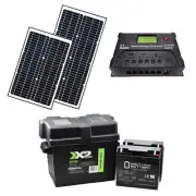 ALEKO Solar Kit for Gate Opener -24V Solar Panels,Batteries,Charge Controller