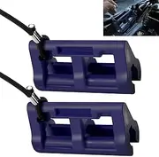 4" Outboard Motor Steering Lock/Hydraulic Steering Lock for Outboard Bass Boat Accessories, Transom Savers fit Outboard Motor Trailering/Transport - Prevent Swinging of Engine in Trailering (Blue)