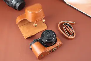 Sony微單皮套A6000鏡頭 皮套 兩件式皮質相機包 (6.4折)