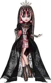 Monster High Draculaura Doll, Special Howliday Edition, Pink and Black Gown, High Fashion, Holiday Collection, Gifts for Girls and Boys