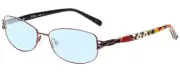 Vera Bradley Gail Women's Blue Light Designer Eyeglasses Brown Bittersweet 57 mm