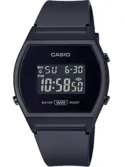 Casio Vintage LW-204-1BEF Black Resin Womens Watch