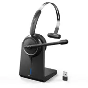 Wireless Headset 5.2 for Center, Bluetooth Headphones with Mic for Work(Noise...