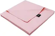 Duvet Cover for Weighted Blanket - Light Pink, 60'' x 80'', Breathable Soft Queen Size Removable Cooling Comforter Cover for All Season