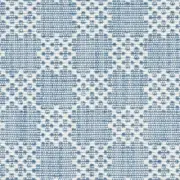 Schumacher Versatile Geometric Uphol Fabric- Albert Fret / Blue 1.75 yd 75562