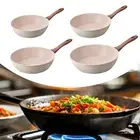 Omelette Egg Pan Chinese Wok Stone Cookware Flat Bottom Smooth Surface Skillet