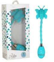 Celine Butterfly Wand Turquoise Vibrator Wand Tickler Massager Closet Collection