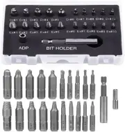 Yakamoz 22Pcs Mini Damaged Screw Extractor Kit Small Stripped Screws Remover...