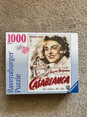 NEW Ravensburger Puzzle Casablanca Movie Poster 1000 Pc Sealed Bergman Bogart