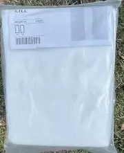 IKEA Lill Curtains Sheer White 2 Panels 110" x 98" Bed Canopy Room Divider