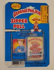 1985 GARBAGE PAIL KIDS Wrinkled Rita UNOPENED ZIPPER PULL PACK MOC Key Chain GPK