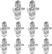 10 Set Chain Link Fence Panel Clamps - Dog Kennel Clamps: for 1-3/8" Chain Link Fence Pipe Panel Frames. for Dog kennels/Dog Runs, or Temporary Chain Link Fence. Saddle Clamps
