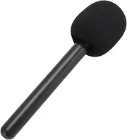 Interview Microphone Adapter, Portable Interview Handheld Adapter with Windshield Foam, Wireless Mic Handle for Rode Wireless GO II, Wide Compatibility