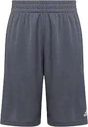 [adidas] Boys' Elastic Waistband Bold 3S Short, Onix, X-Large (18/20)+