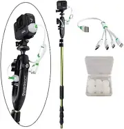 53" Adjustable Boat Mount - Hands-Free Power for GoPro, DJI, Insta360 Cameras