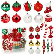 NNETM Enchanting Elegance: 106-Piece Christmas Ball Ornament Set