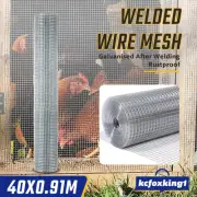 40M Roll Wire Mesh Graden Animal Chicken Pet Coop Aviary Welded Fencing Fence