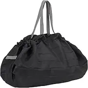 MARNA Reusable Shopping Grocery Compact Foldable Tote Bag M (black)