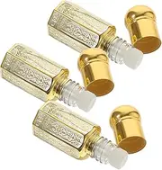 3pcs Refillable Roller Bottles Glass Essential Oil Rollers for Travel Compact and Lightweight Perfume Bottles with Smooth Rolling Beads Easy to Use and Carry