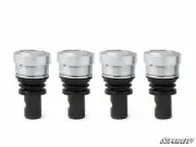 SuperATV Standard Duty Ball Joint for Polaris RZR XP Turbo (2016+) - Set of 4