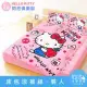 【享夢城堡】雙人加大床包涼被四件組-HELLO KITTY 閃亮俱樂部-粉