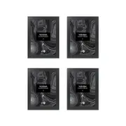 4PK Unigift Noosa MDF/Glass A4 Picture/Photo Frame - Black