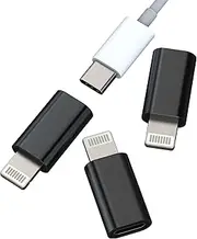 USB C Female to Lightning Male Adapter(3 Pack)for iPhone 14 13 12 Adaptor for Apple MFI Certified Port Type C Charging Power Cable Converter for iPad Charger Connector Data Transfer Conversion Dongle
