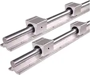 BLBMTCBCAG SBR20 200-2000mm Linear Guide Rail and 4pcs SBR20UU Linear Bearing Blocks for CNC Parts 20mm Linear Rail Linear Guide Rail(1000mm)
